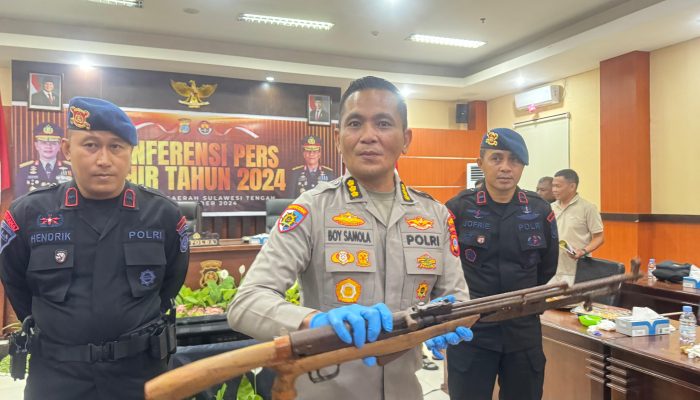 Operasi Madago Raya 2024, Polda Sulteng Amankan Senjata dan Bom Rakitan