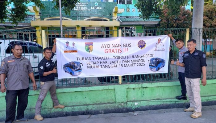 Pemkot Palu Luncurkan Layanan Bus Gratis Rute Tawaeli-Toboli