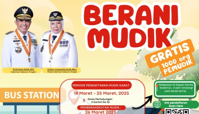 Jangan Lewatkan Mudik Gratis Sulteng 2025: Pendaftaran Dibuka, Ini Rute dan Caranya!