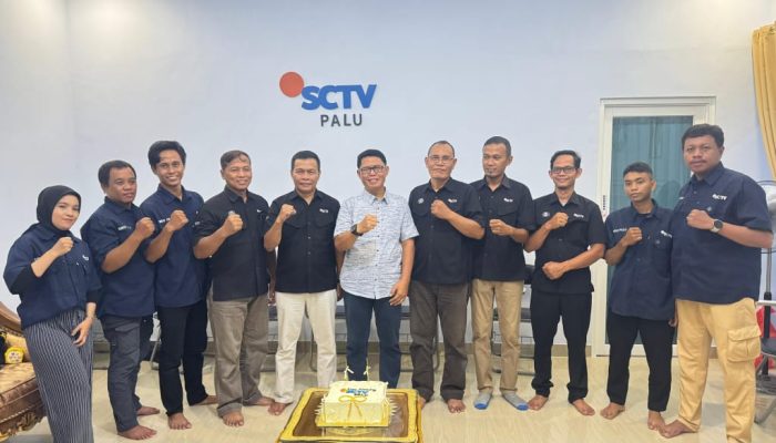 SCTV Biro Palu Rayakan Ulang Tahun Pertama, Polda Sulteng Siap Perkuat Sinergi