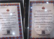 Bidhumas Polda Sulteng Raih Dua Penghargaan Bergengsi di Rakernis Humas Polri 2025