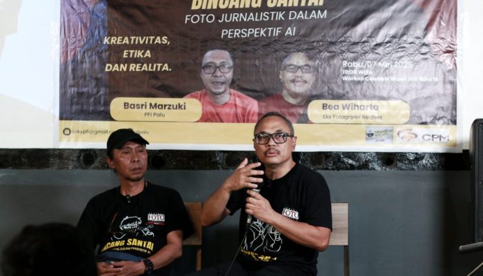 Diskusi PFI Palu, AI Tak Bisa Gantikan Nurani dalam Foto Jurnalistik