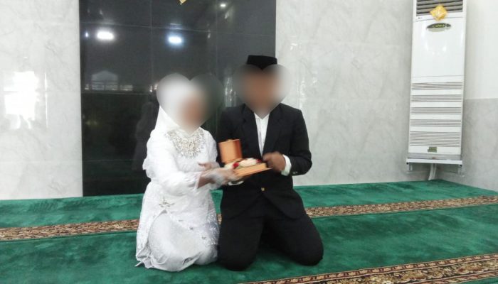 Pria Ini Menikahi Kekasihnya di Polda Sulteng, Meski Dirinya Masih Berstatus Tahanan