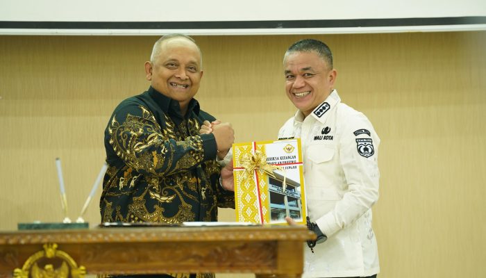 Konsisten dalam Tata Kelola, Kota Palu Kembali Peroleh WTP dari BPK