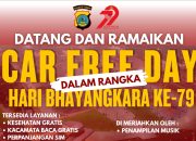 Besok! Polda Sulteng Gelar Bakti Sosial di Car Free Day Palu