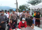Semarak Baksos Sambut Hari Bhayangkara ke-79 Polda Sulteng di Area Car Free Day Palu