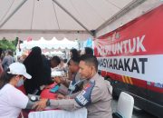 Pelayanan Kesehatan Gratis Polda Sulteng di Car Free Day, Jadi Favorit