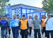 Polda Sulteng Gelar Olahraga Bersama dan Bakti Sosial Sambut HUT Bhayangkara ke-79