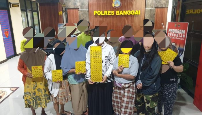 Polres Banggai Ungkap Judi Bingo yang Resahkan Warga, 20 Orang Ditangkap