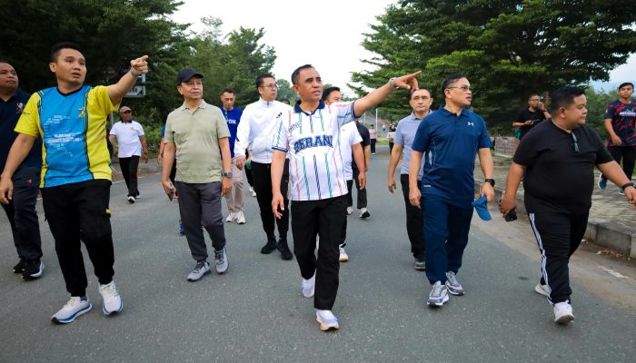 Jalan Pagi Bersama OPD, Gubernur Sulteng Tinjau Hutan Kota untuk Persiapan FORNAS 2027
