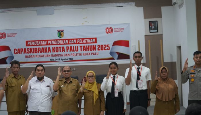 Pemusatan Latihan Paskibraka Kota Palu Dimulai, Sekda Tekankan Nilai Disiplin dan Nasionalisme