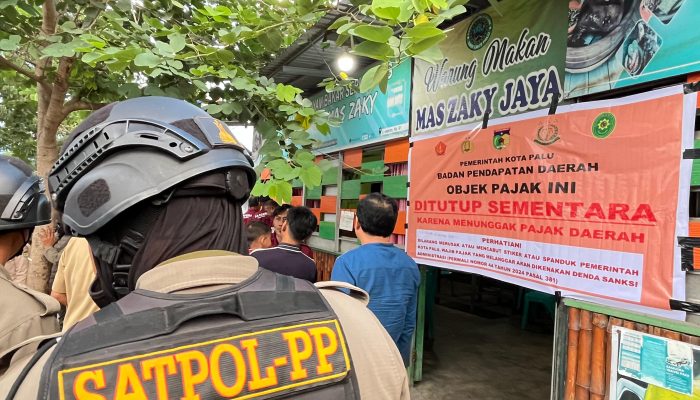 Lima Tempat Usaha di Palu Disegel Akibat Tunggakan Pajak