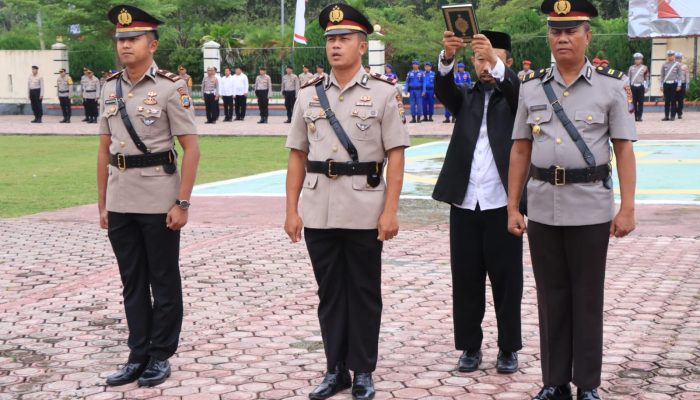 AKP Hendrik Siswanto Resmi Jabat Kasatlantas Polres Touna, IPTU Martono Jadi Kasihumas