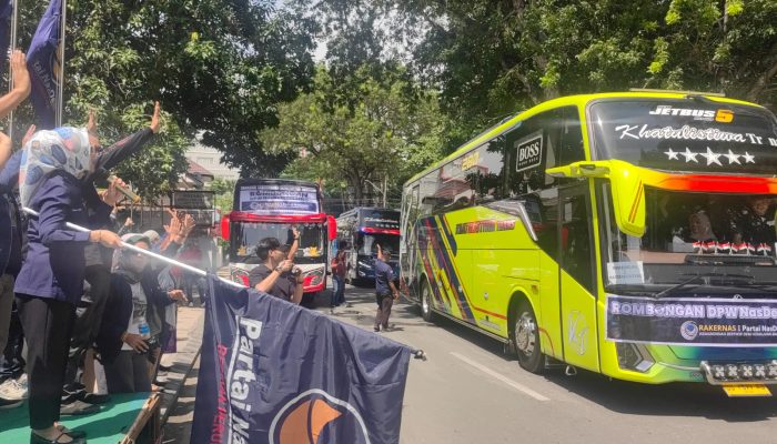 Nilam Sari Lepas 380 Kader NasDem Sulteng Menuju Rakernas I di Makassar