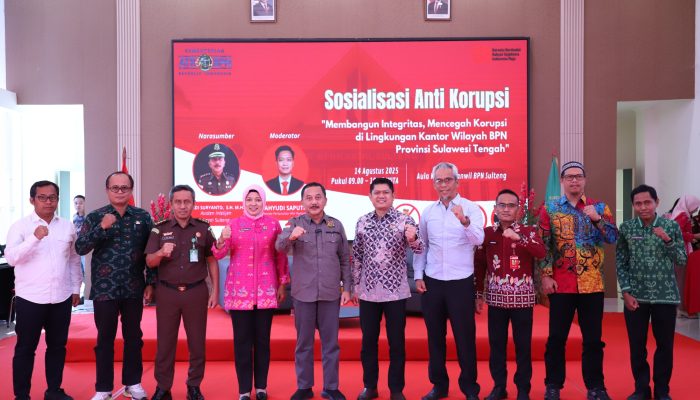Kejati Sulteng Tekankan Pentingnya Integritas dan Pencegahan Korupsi di Kanwil BPN