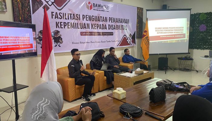Dorong Pemilu Inklusif, Bawaslu Sulteng Sosialisasikan Hak Pilih Disabilitas