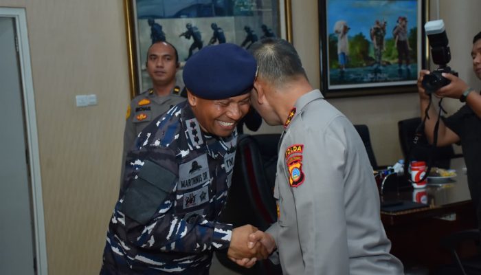 Menerima Kunjungan Danlanal Palu, Kapolda Sulteng Sampaikan Selamat HUT Ke-80 TNI Angkatan Laut