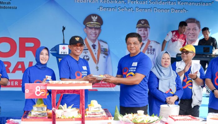 Gubernur Sulteng Luncurkan Program Berani Donor Darah di HUT ke-80 PMI