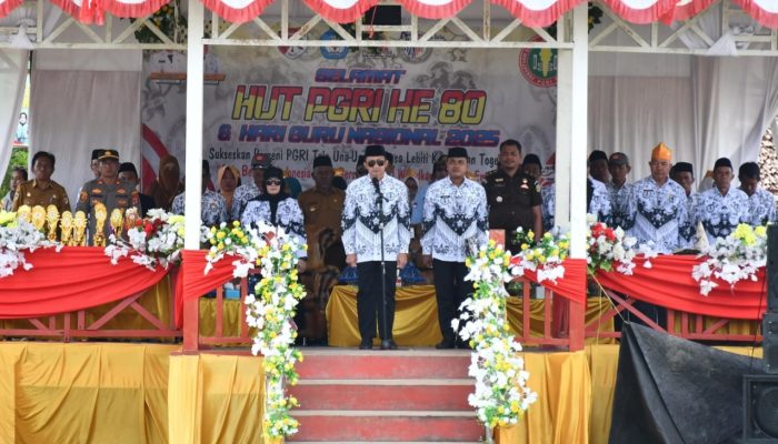 Meriah dan Khidmat, HGN 2025 di Lebiti Sekaligus Tutup PORSENI PGRI Touna