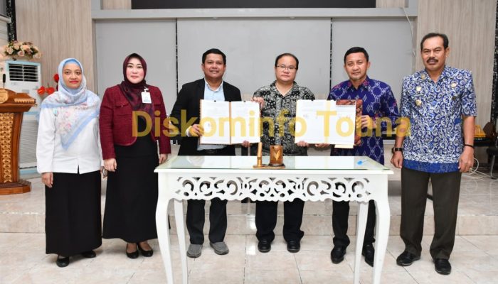 Bupati Ilham Lawidu Teken PKS Pengelolaan Dana RSUD Ampana dengan BSI