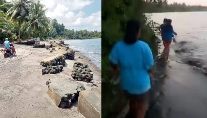 Satu-satunya Jalan Darat di Pulau Una-una Rusak, Pendidikan dan Ekonomi Warga Terancam