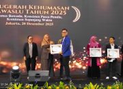 Bawaslu Sulteng Raih Terbaik II Penulisan Berita pada Anugerah Kehumasan Bawaslu 2025