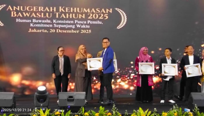 Bawaslu Sulteng Raih Terbaik II Penulisan Berita pada Anugerah Kehumasan Bawaslu 2025