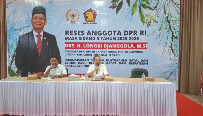 Reses di Palu, Longki Djanggola Gelar Silaturahmi Natal Bersama Kader dan Simpatisan Partai Gerindra