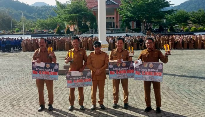 Setda Touna Juara Liga Futsal Korpri 2025, Raih Trofi dan Bonus Rp5 Juta