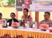 Kunker ke Polsek Tojo, Kapolres Touna Ingatkan Anggota Jaga Integritas