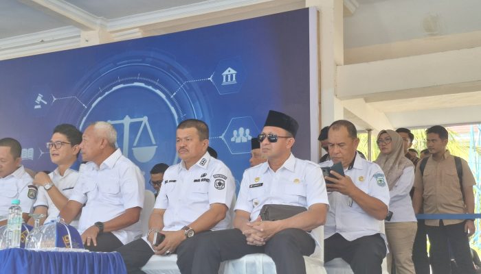 Bupati Ilham Lawidu Hadiri Peresmian Pos Bantuan Hukum dan Deklarasi Desa Bersinar di Sulteng