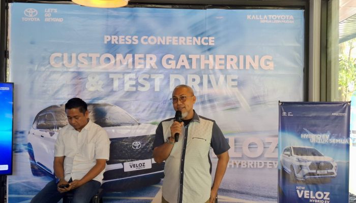 Kalla Toyota Gelar Customer Gathering dan Test Drive New Veloz Hybrid EV di Palu