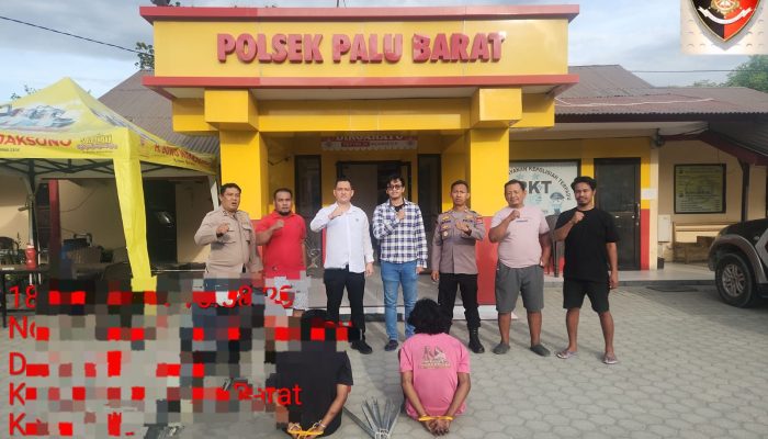 Dua Pemuda Tertangkap Basah Saat Mencuri Besi Tower PLN di Palu