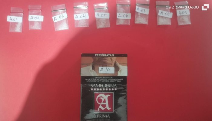 Pria di Palu Ditangkap Polisi Simpan 9 Paket Sabu dalam Kotak Rokok