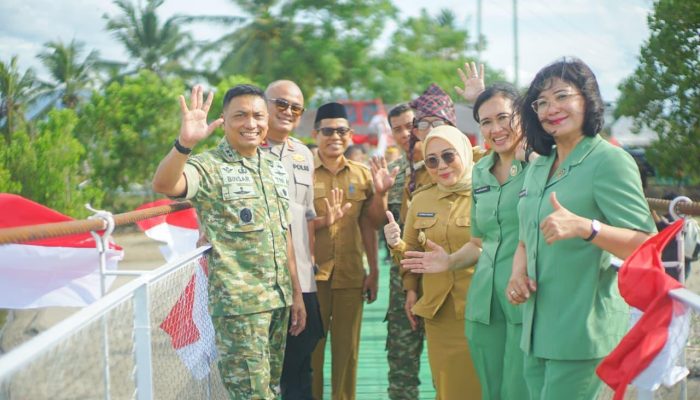 Pangdam XXIII/Palaka Wira Resmikan Jembatan Garuda, Tingkatkan Konektivitas di Mamuju