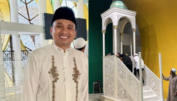 Ramadan Jadi Momentum Wakaf, Masjid Raya Baitul Khairaat Terima Mimbar Baru