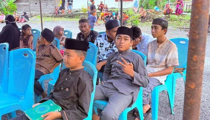 Mahasiswa Menui Kepulauan Gelar Syawal Qur’ani untuk Anak-anak Ulunambo