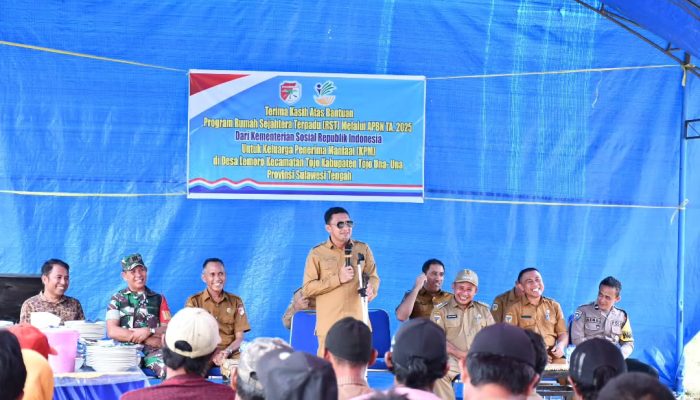 Pemkab Touna Salurkan Bantuan RST Tahap 14 Tahun 2025 untuk 15 KPM di Desa Lemoro