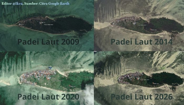 Pesisir Desa Padei Laut Menyusut: Bukti Pengelolaan Bermasalah