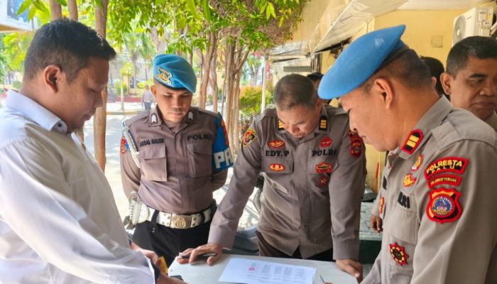 Polresta Palu Periksa Senpi Anggota, Pastikan Sesuai SOP