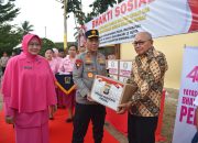 Kapolda Sulteng Kunker ke Morowali Utara, Resmikan GOR Dhira Brata dan Salurkan Bansos