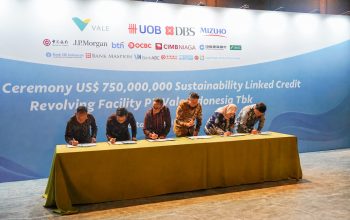 Dapat Dukungan 14 Bank Internasional, PT Vale Perkuat Pendanaan Berbasis ESG