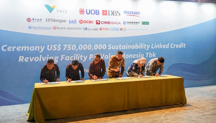 Dapat Dukungan 14 Bank Internasional, PT Vale Perkuat Pendanaan Berbasis ESG