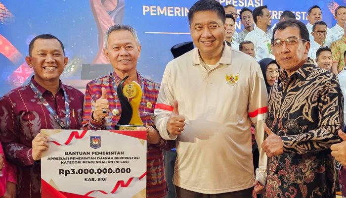Sigi Jadi Jawara Pengendalian Inflasi se-Sulawesi, Kantongi Insentif Rp3 Miliar