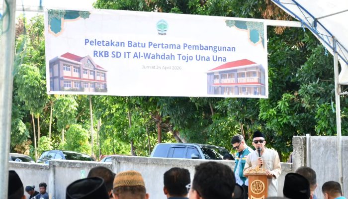 Pemkab Touna Dukung Penguatan Pendidikan Islam, SDIT Al-Wahdah Mulai Dibangun