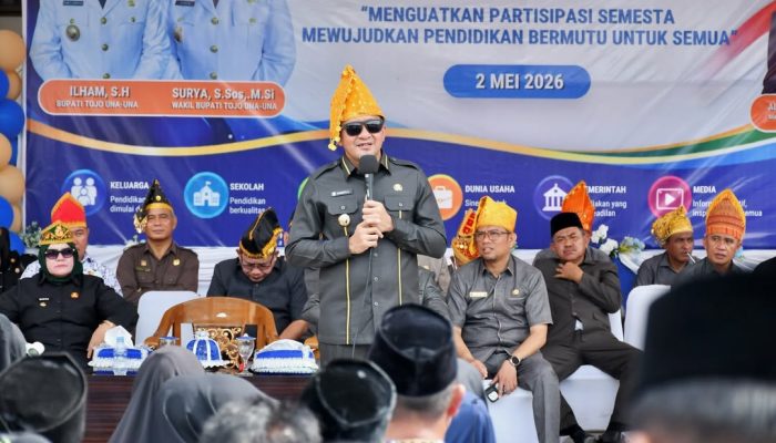 Pimpin Upacara Hardiknas, Ilham Lawidu Ajak Bangun Pendidikan Berkualitas