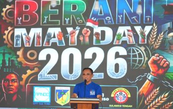 Anwar Hafid Kenang Masa Jadi Buruh di Peringatan May Day 2026 Palu
