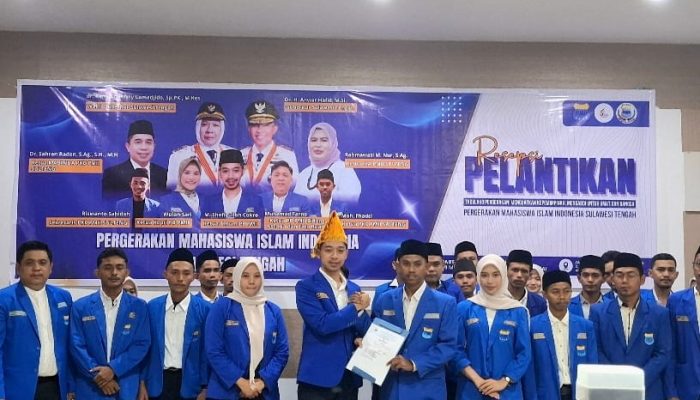 Gus Shofi Lantik Pengurus Baru PKC PMII Sulteng Periode 2025–2027
