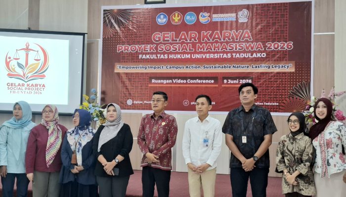Dekan FH Untad Apresiasi Proyek Sosial Mahasiswa, Jadi Nilai Tambah Wisudawan Berprestasi
