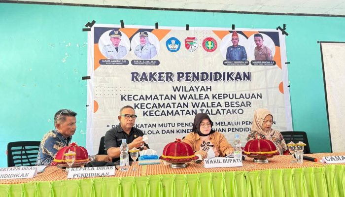 Wabup Touna Hadiri Raker Pendidikan di Walea Kepulauan, Tekankan Pemerataan Akses Pendidikan
